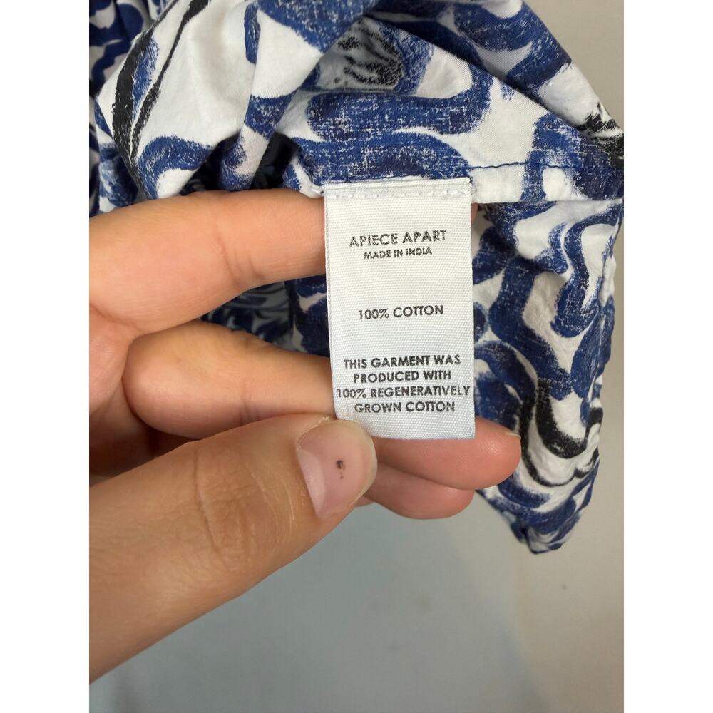 Apiece Apart Las Alturas Mini Dress Blue & White Floral Size XS - Picture 5 of 6
